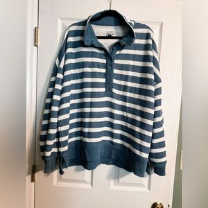 American Eagle Outfitters Big Hug Henley Sweatshirt